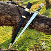 Knight Templar Sword – Hand Forged 5160 Steel by Ansari Forge.
