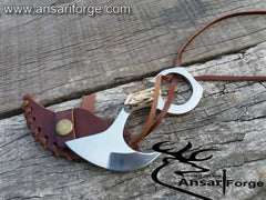 Best budget EDC knife with mirror-polished 440c steel blade and stag handle