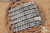 Damascus steel blank blades