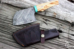 Custom handmade Damascus steel chef knife / Chopper , Cleaver