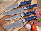 Professional Chef Knife Set With Roll Bag | Ultimate Damascus knife Bundle