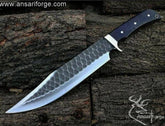 Forged 1095 steel hunting knife