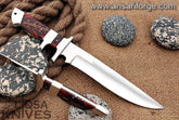 Custom made 440c steel sub hilt loveless hunting knife