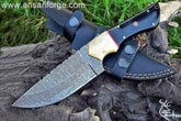 Custom Handmade Damascus Hunting Knife