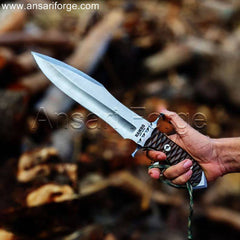 Handmade Custom Bowie Knife by Ansari Forge, Rambo 5 Last Blood Knife Replica