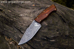 Damascus Fixed Blade Knife: Hunter Damascus Steel, Best Overall Fixed Blade Knife