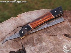 Handmade Forged Damascus Steel Straight Razor Shaving Razor For Men