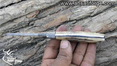 Loveless Knife Damascus Steel Stag Handle Hunting Knife