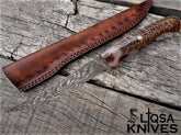 Custom made Damascus best fillet knife