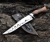 Camping Knife Custom Handmade Hunting Knife, Super Sharp Blade