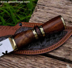 Ansari Forge 'Yuddha' Kukri Knife - Hand-Forged D2 Steel & Indian rosewood handle.