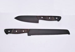 Stainless steel handmade Chef knife Set Kitchen knife set Black coated