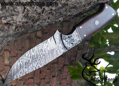 Damascus steel handmade Skinner , hunting knife