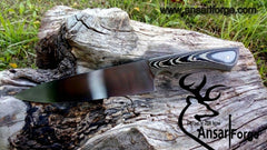 Handmade Stainless steel Kitchen knife Chef knife with leather sheath