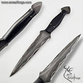 Sanmai Style hunter Knife with Sheath - Fixed Blade Martial Arts Knife - Hunting Blade For Outdoors, Tactical, Survival and EDC Knife