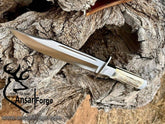 D2 high grade mirror polish hunting Bowie knife
