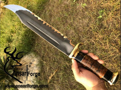 D2 tool steel Crocodile Dundee beautiful made Bowie knife