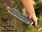 D2 tool steel Crocodile Dundee beautiful made Bowie knife