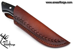 Custom handmade D2 tool steel bush craft Skinner knife/hunting knife powder coated