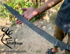 High Carbon steel forged machete knife Outdoor survival tactical