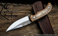 High carbon steel 1095 handmade hunting knife