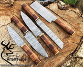 Damascus steel handmade chef knife set New year sale