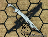 Mirror Polished Machete Knife STAINLESS STEEL Survival Hunter Camping Knife