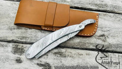 Damascus Straight Razor perfect Shaving ready Classic Barber Blade Gift for him
