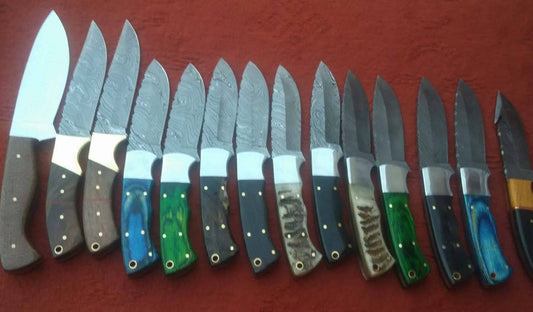 Handmade Damascus Hunting Knives Collection