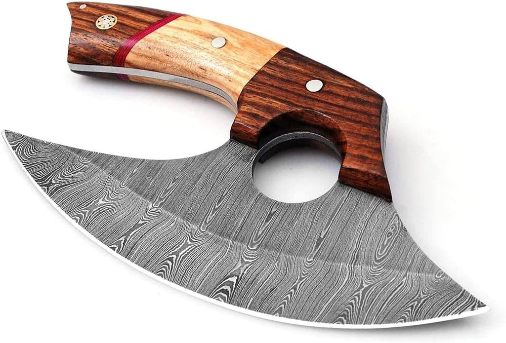 Best Ulu Knife for kitchen and outdoor use - Handmade by Ansari Forge.