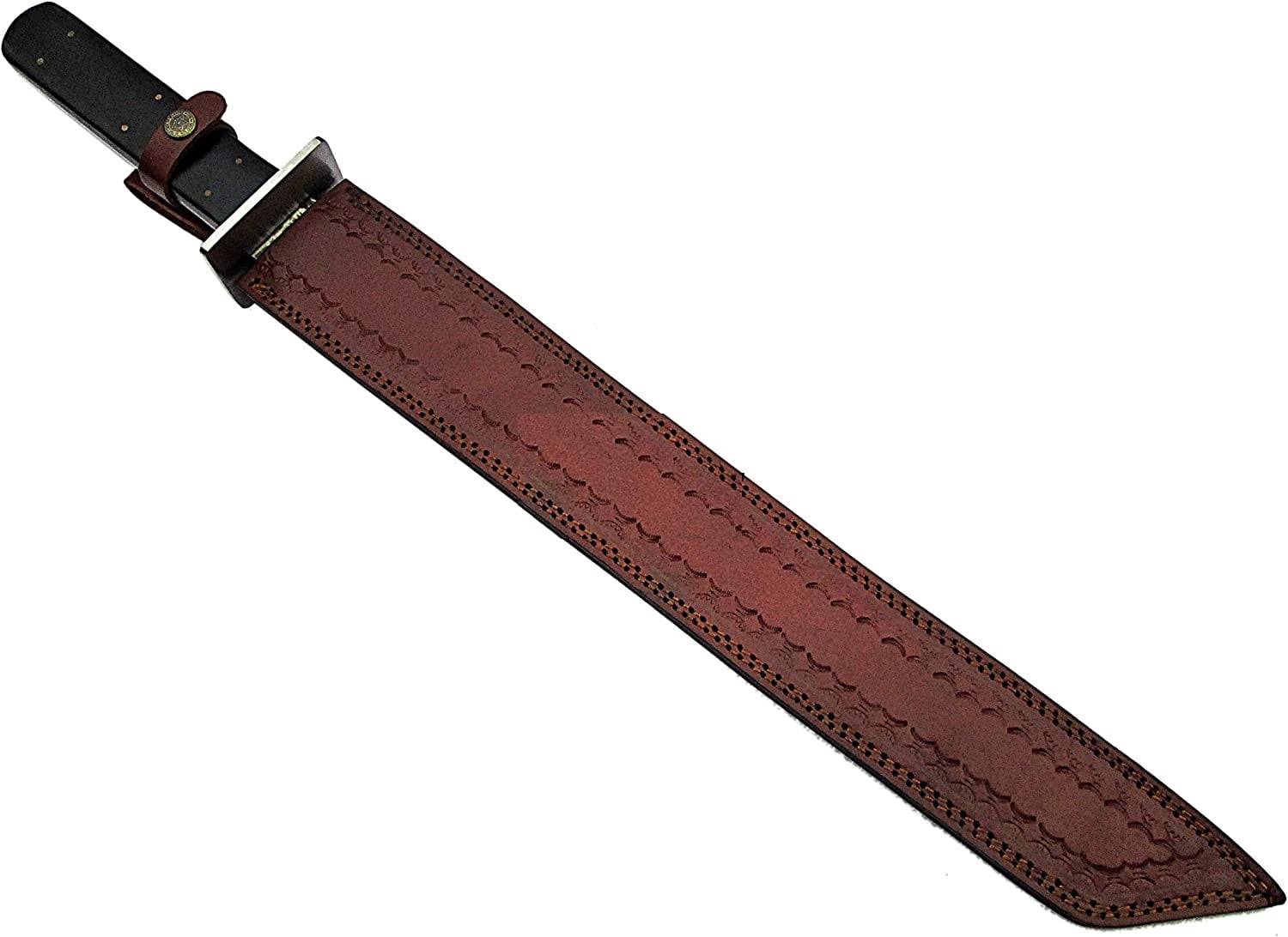 Damascus steel handmade tanto blade machete knife