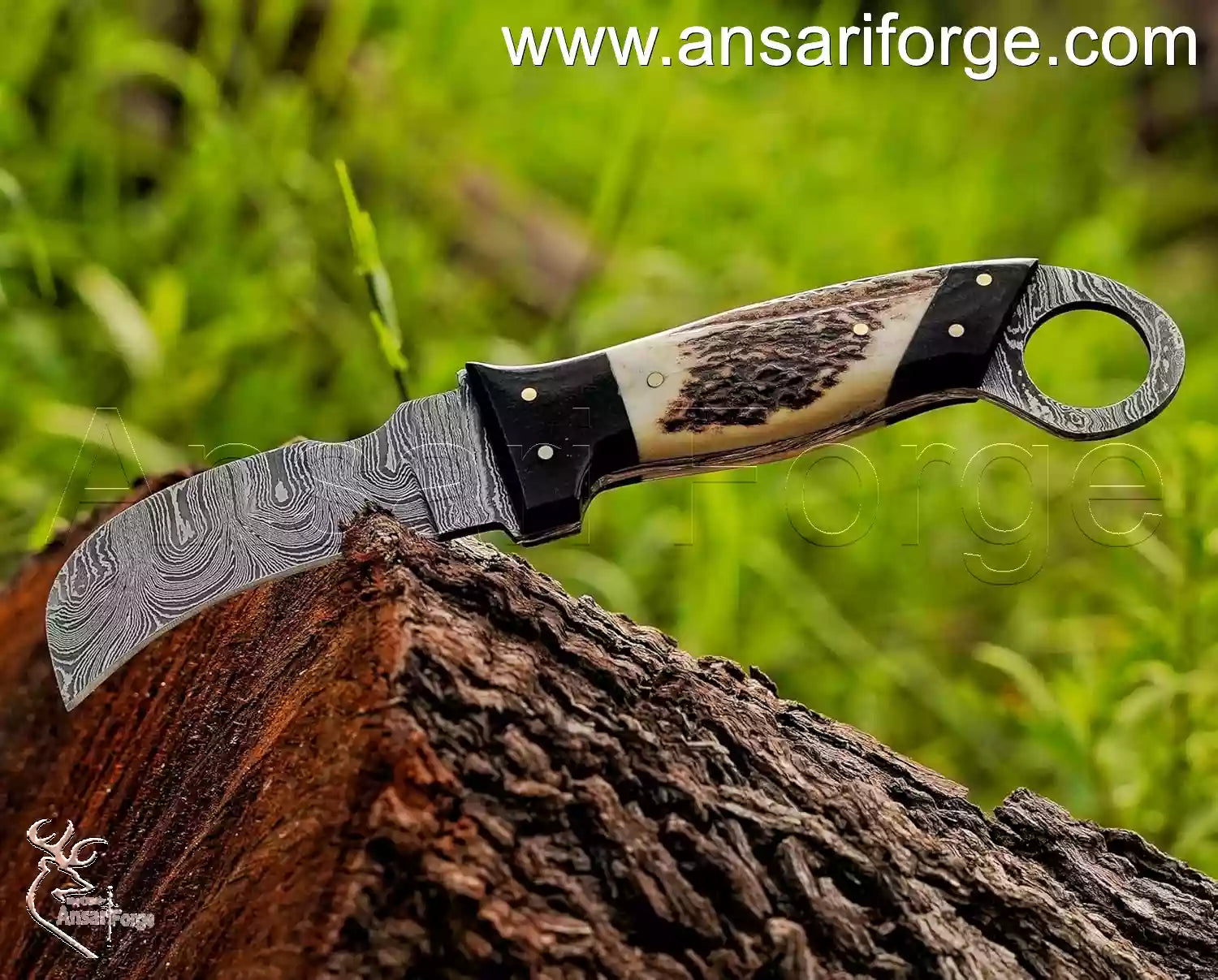 Forged camp knife handmade leather sheath.