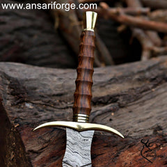 medieval viking sword with rosewood handle.