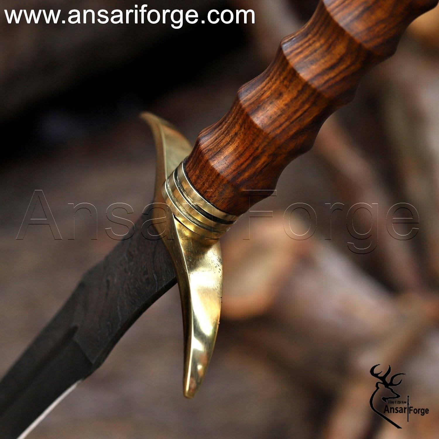 brass hilt and pommel norse sword.