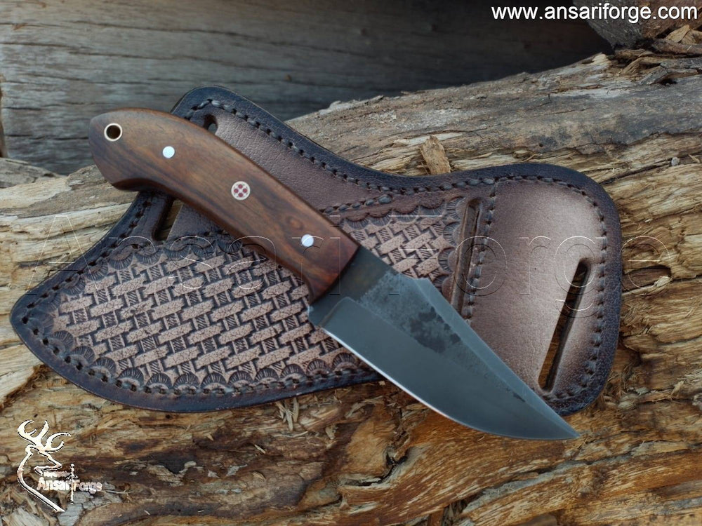 Traditional Cowboy Knife, 5160 steel fixed blade.