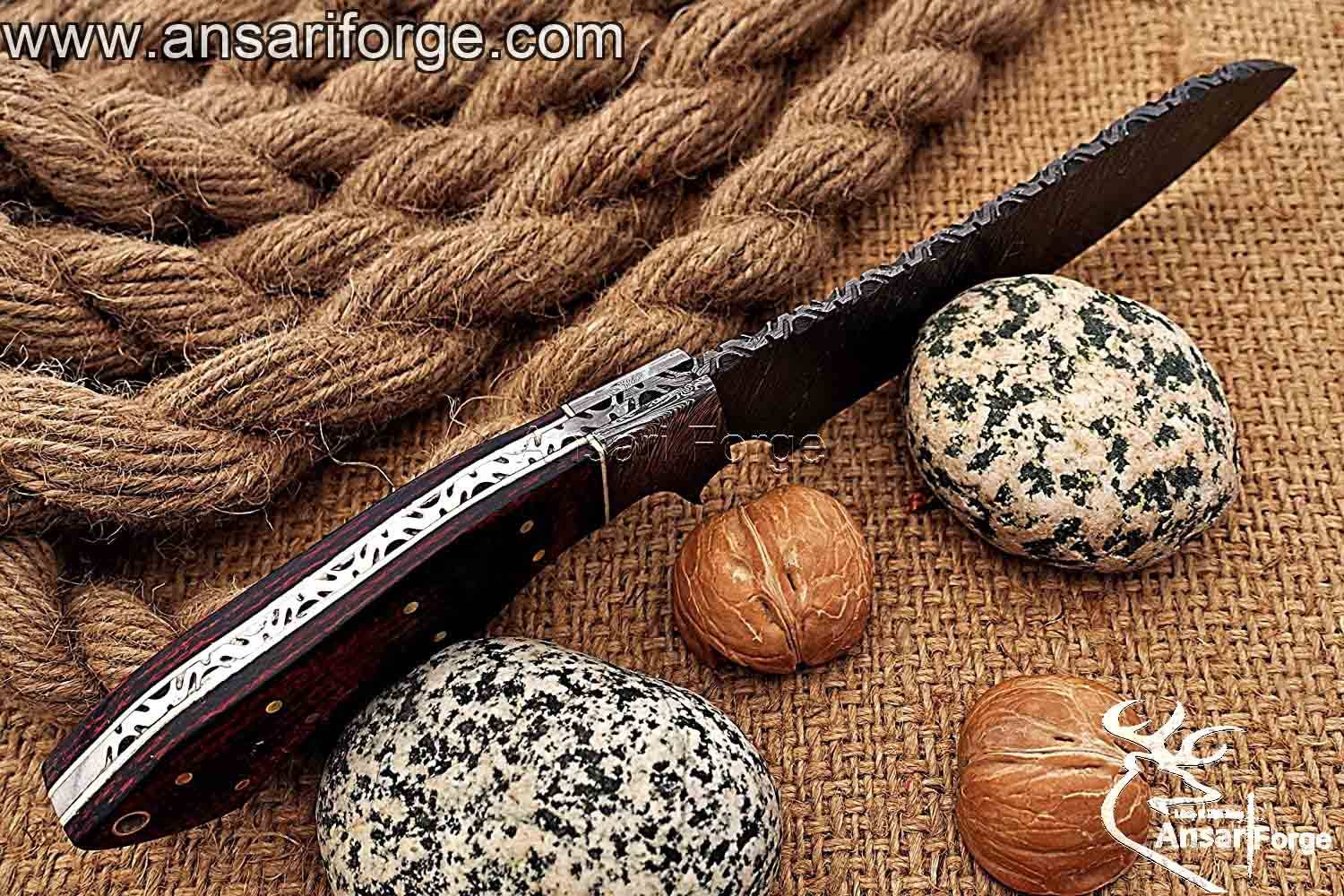 Handmade Damascus Hunting Knife