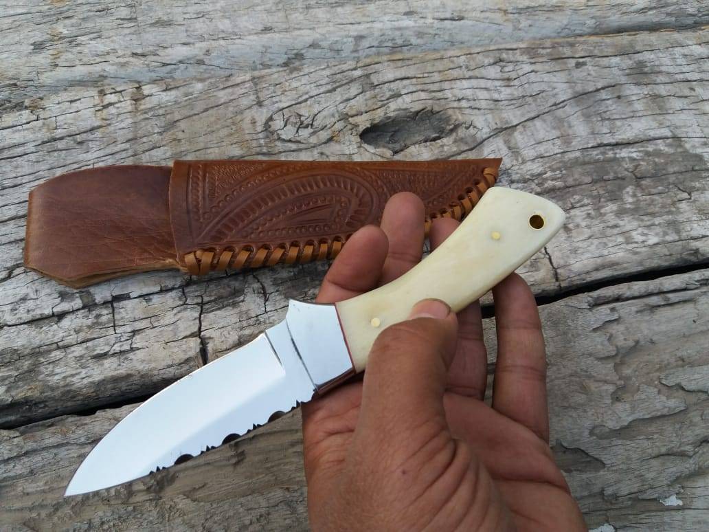 Custom made 440c steel loveless hunter