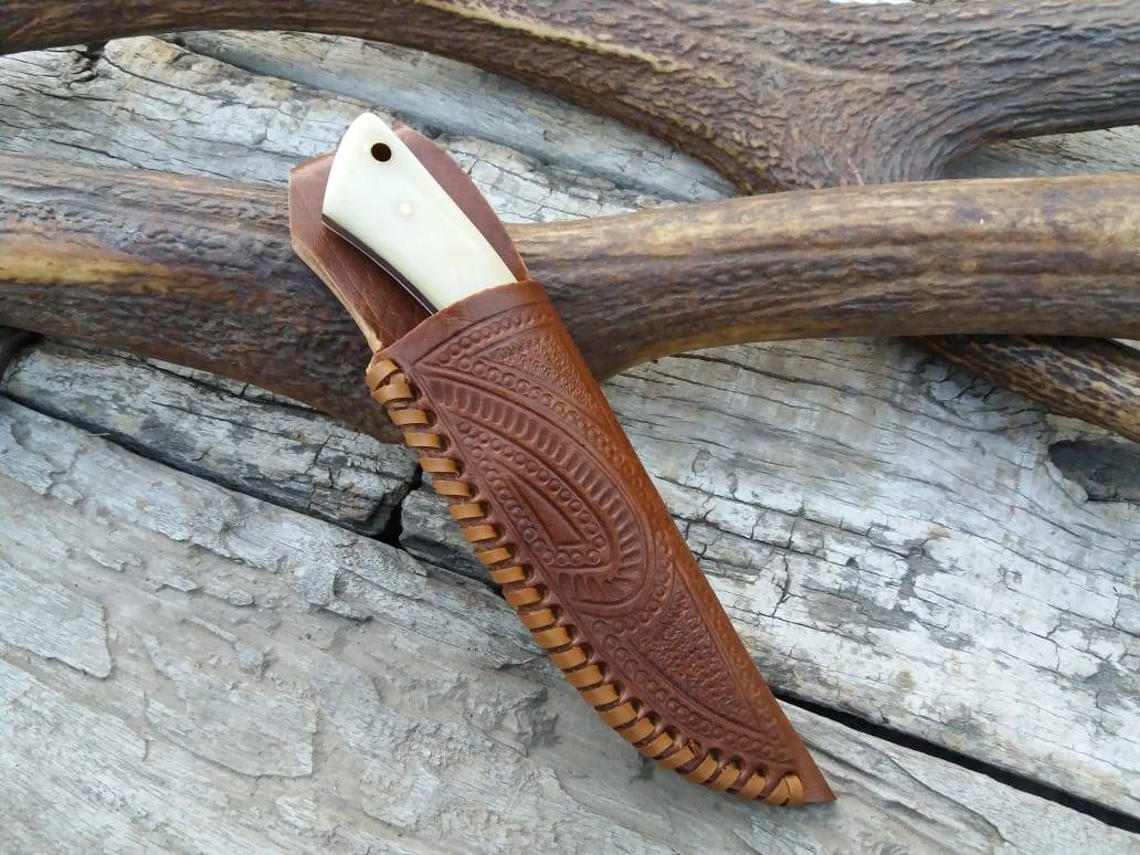 Custom made 440c steel loveless hunter