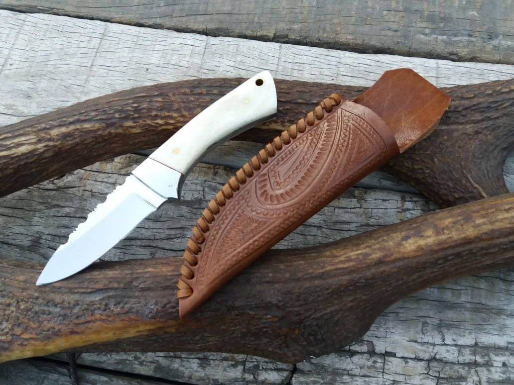 Custom made 440c steel loveless hunter