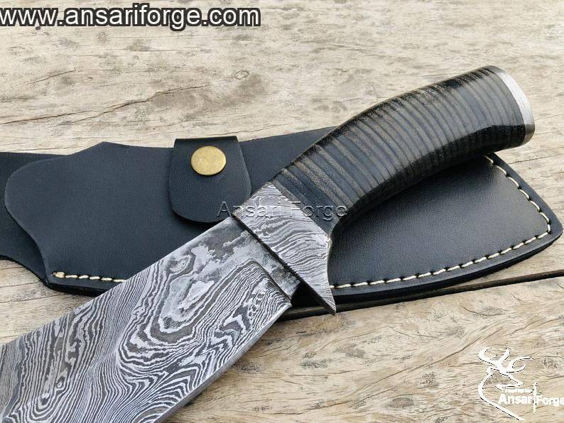Machete Knife Handle: Stacked Leather Handle for Machete Knife