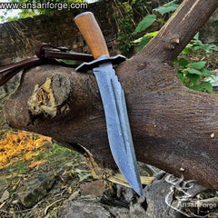 Damascus steel hunting knife - Black Friday Sale