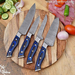 Professional Chef Knife Set With Roll Bag | Ultimate Damascus knife Bundle