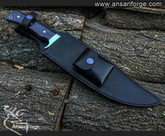 Forged 1095 steel hunting knife