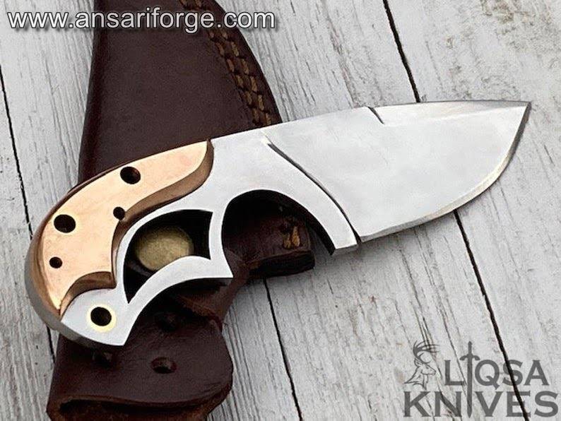 Handmade D2 steel EDC hunting knife