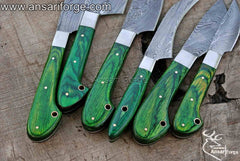 Best Damascus Kitchen Knife Set With Roll Bag