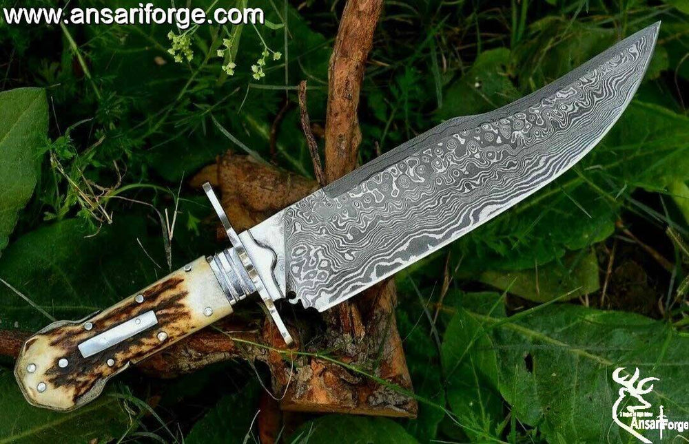 Damascus Bowie Knife
