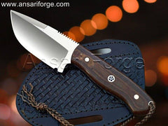 Premium Hunting Knife with forged D2 steel blade and G10 handle.