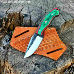 1095 High Carbon Steel Cowboy Knife With Sheath