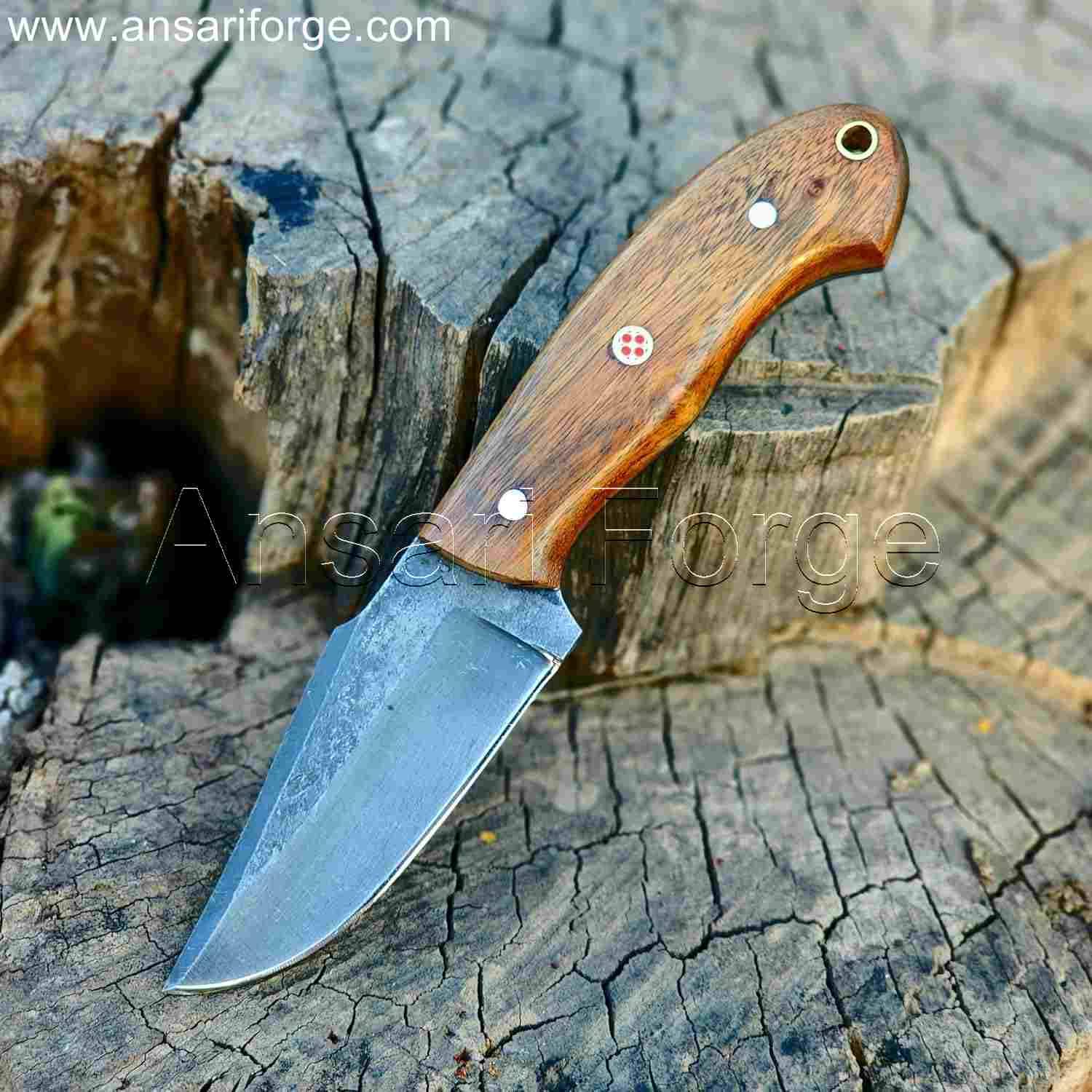 Traditional Cowboy Knife, 5160 steel fixed blade.