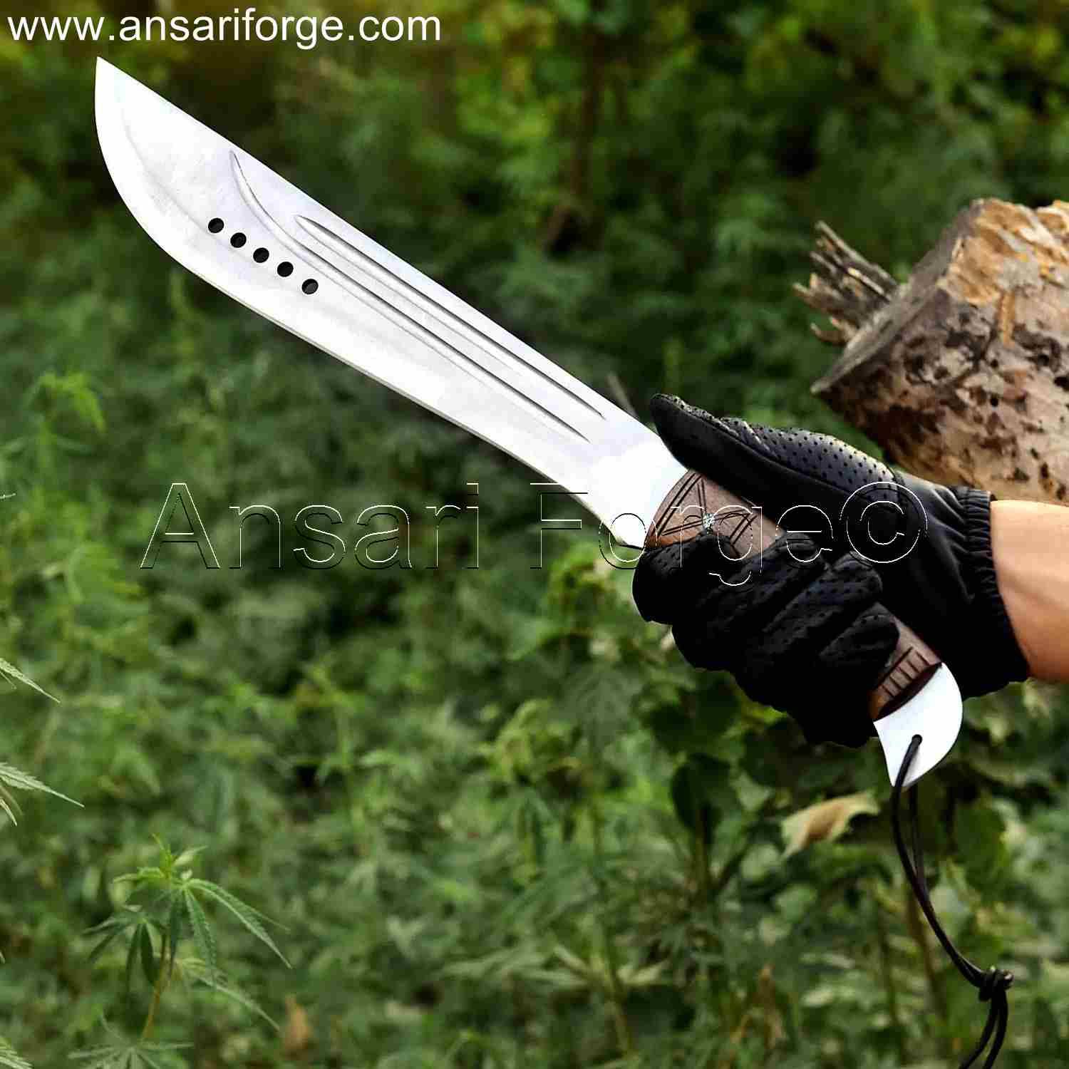 Best handmade machete knife for camping, hunting, and outdoors.